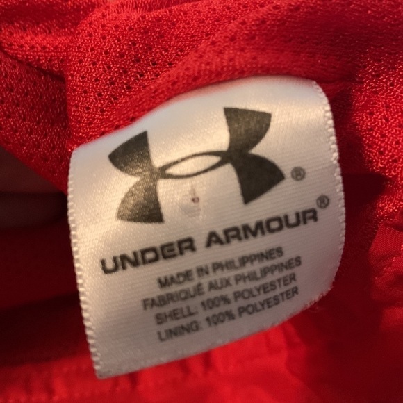Under Armour pull on breathable lined pull cord waist windbreaker zipper pockets - Picture 9 of 9